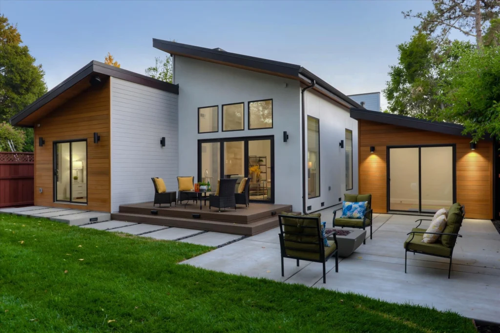 back of full home remodel in Bay Area by Integrity Home Construction